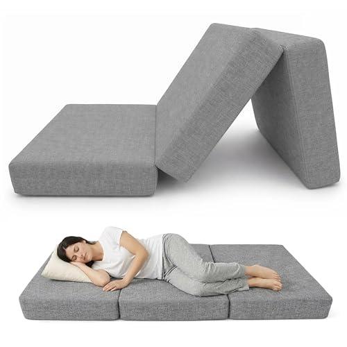 POKAR matelas pliant en trois parties, 80 × 195 × 15 cm