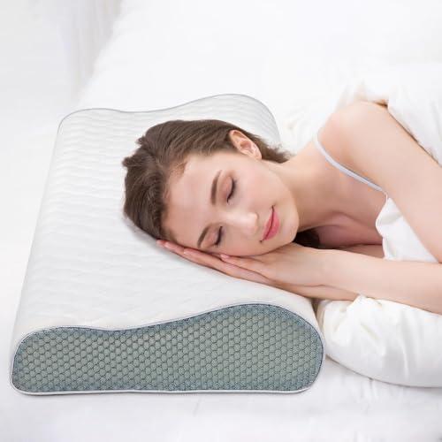 Fityou oreiller ergonomique mémoire de forme réversible 9/11 cm
