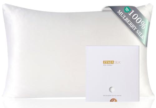 ZIMASILK taie d'oreiller 100 % soie de mûrier 19 mommes, 50 x 75 cm
